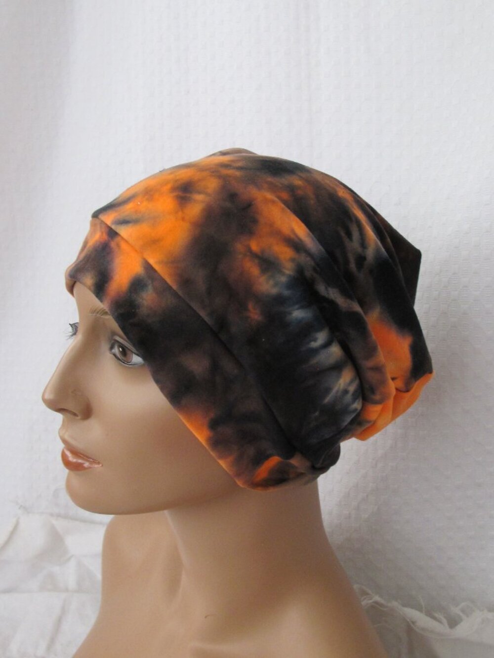 Handmade Halloween Tie Dye Slouch Beanie